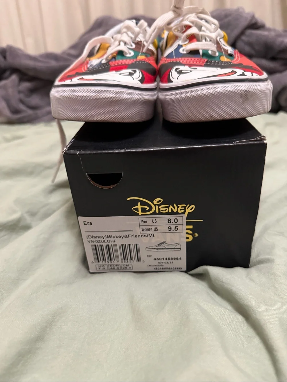 Vans Multicolor Mickey Mouse Canvas Low Top Sneakers - Picture 2 of 6